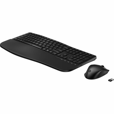 HP 685 Comfort Dual-Mode Combo schwarz / Kabelloses Tastatur- und Mausset / US-Layout / 2,4-GHz-USB-Dongle / 4000 dpi