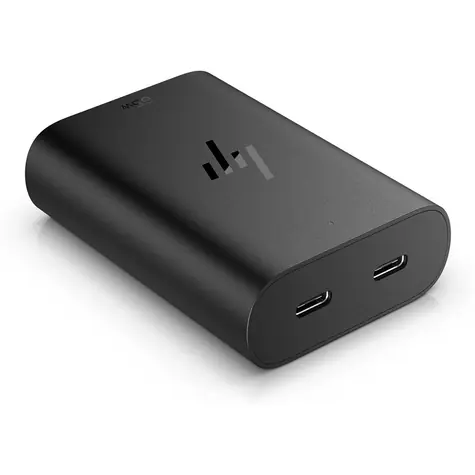 HP 65W USB-C GaN Laptop-Ladegerät/Netzteil für HP Notebook/2x USB-C