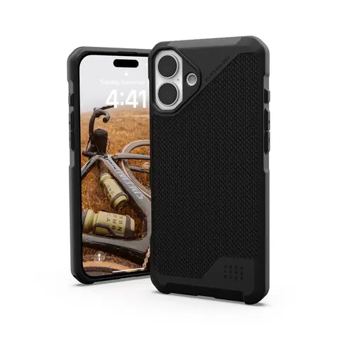 UAG Metropolis LT MagSafe Schutzhülle für Apple iPhone 16 PLUS Schwarz (Kevlar)