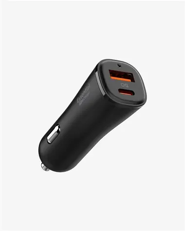 Spigen ArcStation Essential 48W schwarz / Autoladegerät / USB-C / USB-A / PD / QC 