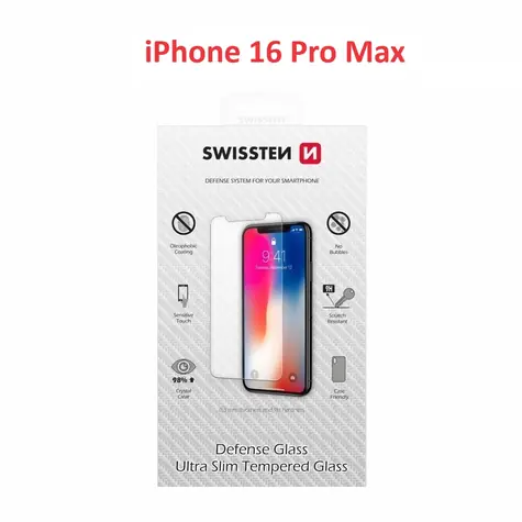 Swissten Schutz-Hartglas für Apple iPhone 16 Pro Max 