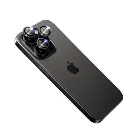FIXED Sapphire Kameraobjektivschutz Sapphire Camera Glass für Apple iPhone 15 Pro/ 15 Pro Max schwarz