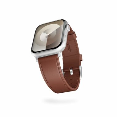 Epico Leather Watch Strap Lederarmband für Apple Watch 38/40/41/42 mm braun