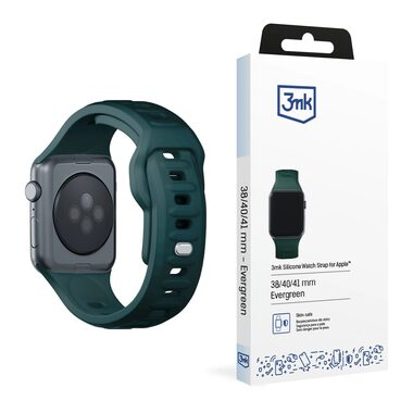 3mk Silikon-Uhrenarmband für Apple 38/40/41 mm Evergreen