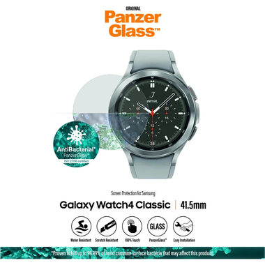 PanzerGlass Hartglas Flachglas AB für Samsung Galaxy Watch 4 Classic 42 mm klar