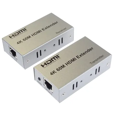 PremiumCord 4K HDMI-Extender auf 60 m über ein Cat5e/Cat6-Kabel