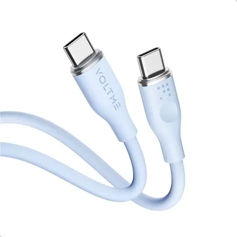 VOLTME Powerlink Moss Series CTC-Kabel USB-C(M) 3A/60W 1m blau / 2x USB-C(M)