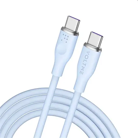 VOLTME Powerlink Moss Series CTC-Kabel USB-C(M) 5A/100W 1,8m blau / 2x USB-C(M)