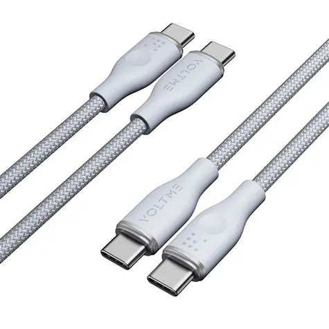 VOLTME Powerlink Rugg Series CTC-Kabel USB-C(M) 3A/60W 1m grau / 2x USB-C(M)