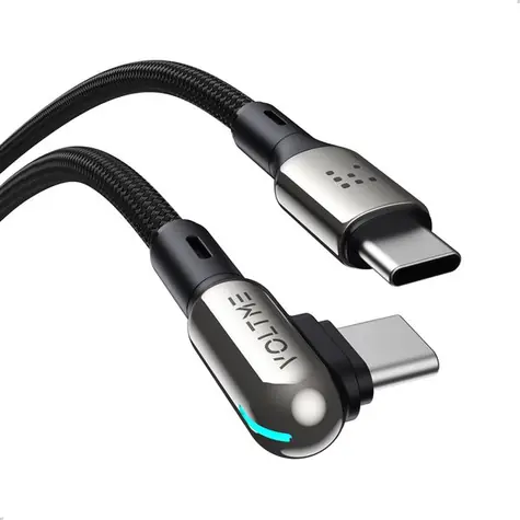 VOLTME Powerlink Stark Series CTC-Kabel USB-C(M) 3A/60W 1,2m schwarz / 2x USB-C(M)