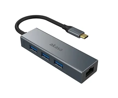 Akasa AK-CBCA20-18BK Dockingstation / 3x USB-A 3.0 / 1x Ethernet 