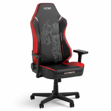 Nitro Concepts X1000 Transformers Autobots / Gaming-Stuhl / Stoff / verstellbar / Rollen / Tragkraft 135 kg 