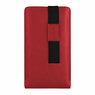 FIXED Lucca Universalhülle mit Verschlussband für Telefone bis 6,3 Zoll, Rot