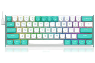 Ausgepackt - Redragon K683WB weiß / Gaming-Tastatur / mechanisch / Redragon Magnetic / USB / US / ausgepackt