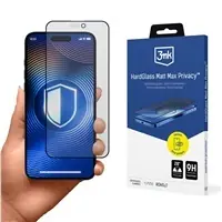 3mk Hardglass Matt Max Privacy Schutzglas für Apple iPhone 15 Pro Max