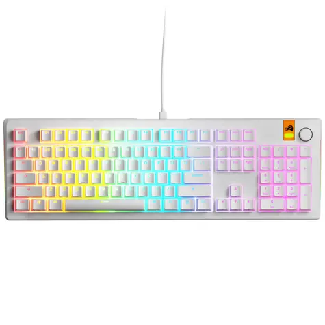 Glorious GMMK 3 HE 100% - Fox HE ANSI weiß / Gaming 100% / USB-C / ANSI (US)-Layout / Fox HE / RGB / 1,4 m