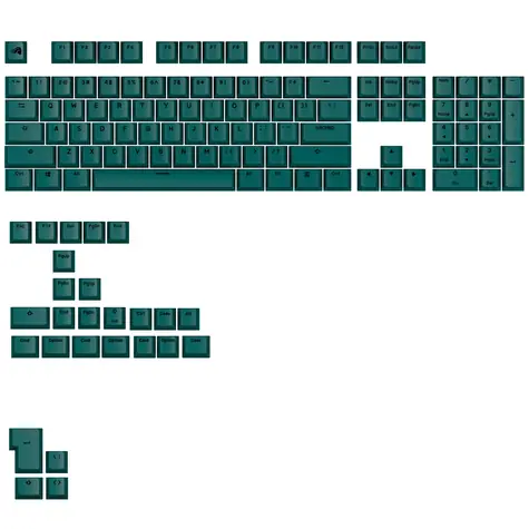 Austauschbare Tasten Glorious GPBT Basics (ANSI US) - Totem Green / PBT / 133 Stück / ANSI US-Layout / Cherry MX(+) 