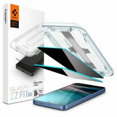 Spigen Glass tR EZ Fit HD (Privacy) gehärtetes Schutzglas für Samsung Galaxy S25+/S24+ 2St