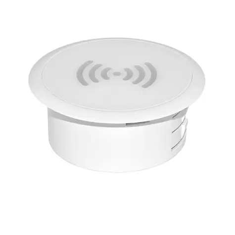Solight DC65W Kabelloses 15W Einbauladegerät Weiß
