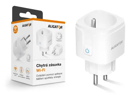 Aligator Smart Wi-Fi-Steckdose mit Verbrauchsmessung