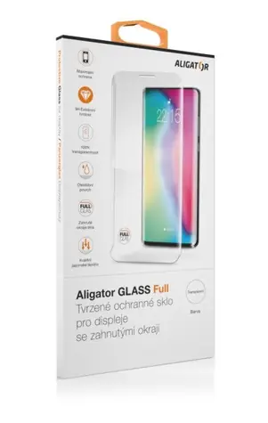 Aligator Displayschutz GLAS FULL Samsung S10+ / schwarz