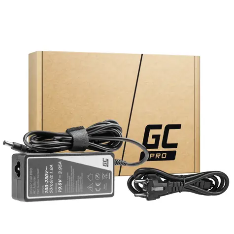 Green Cell Toshiba Ladegerät 19V | 3,95 A | 75 W | Schutz vor Überhitzung und Überspannung