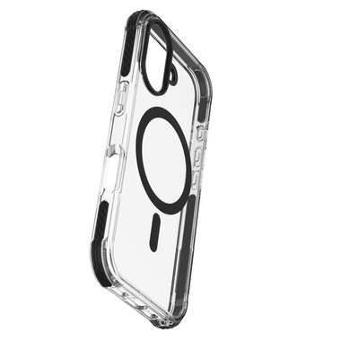 CellularLine Tetra Force Strong Guard Mag Schutzhülle mit Magsafe-Unterstützung für Apple iPhone 16 PLUS Transparent