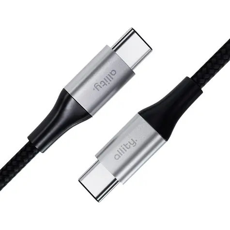 Allity AUC-01 Datenkabel USB-C/USB-C 2m 100W schwarz