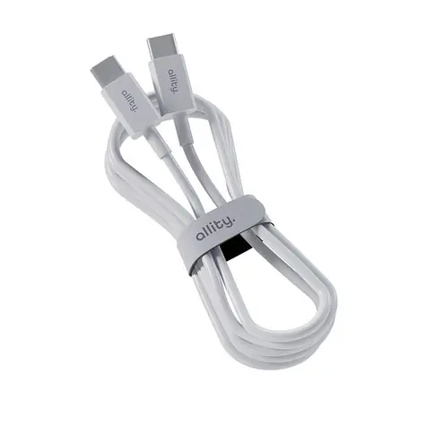 Allity AUC-03 Datenkabel USB-C/USB-C 1m 60W weiß