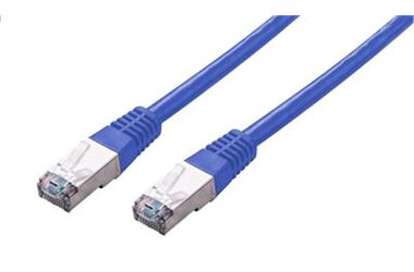 C-tech Patchkabel Cat5e FTP-Kabel 1 m blau