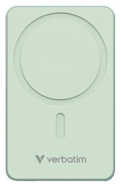 Verbatim Charge 'n' Go Essentials Magnetische kabellose Powerbank 5000 mAh Grün / USB-C / MagSafe / 15-20 W