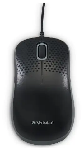 Verbatim 49024 Silent Optical Mouse schwarz / kabelgebunden / 1000DPI / USB-A / Kabel 1,5m