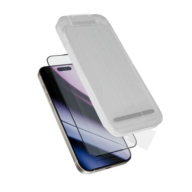 Epico Hero Glass 3D Schutzglas für Apple iPhone 15 & 16 / Ultrabreite Abdeckung mit Staubapplikator 2 Stück