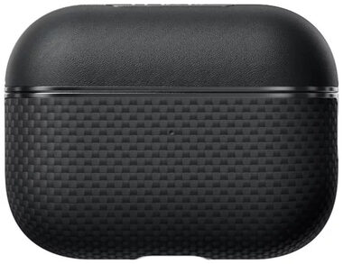 Pitaka Aramid Fiber Magnetic Case Schutzhülle für AirPods 2 Kopfhörer schwarz