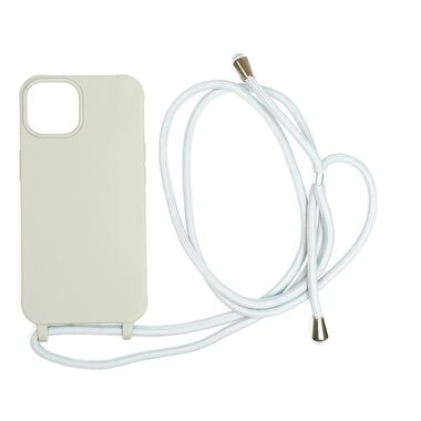 Mobile Origin Lanyard Case Backcover für Apple iPhone 14 hellgrau