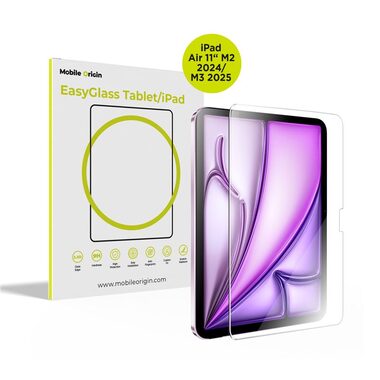 Mobile Origin EasyGlass Schutzglas für Apple iPad Air 11" M2 2024/M3 2025