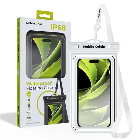 Mobile Origin Waterproof Floating Case 6.8" weiß/schwarz / wasserdichtes Universalgehäuse