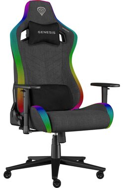 Genesis Trit 660 RGB grau / Gaming Stuhl / 129-136cm / Stoff / 150kg