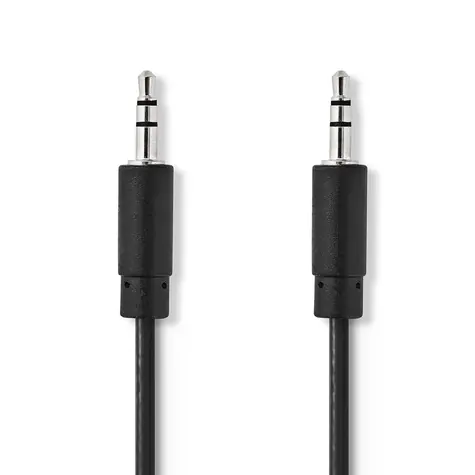 Nedis Stereo-Audiokabel 3,5 mm Klinke (M) - 3,5 mm Klinke (M) 1,00 m Schwarz 