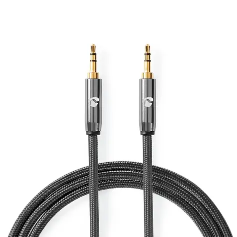 Nedis Stereo-Audiokabel 3,5 mm Klinke (M) - 3,5 mm Klinke (M) 5,00 m Grau 