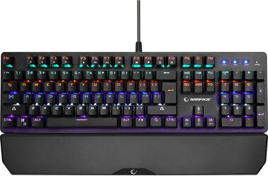 Rampage KB-R86 Umbra Kaicheng Blau Schwarz / Gaming-Tastatur / Mechanisch / Kaicheng Blau / USB / US-Layout