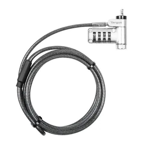 Targus DEFCON Ultimate silber / Sicherheitskabelschloss / 2 m