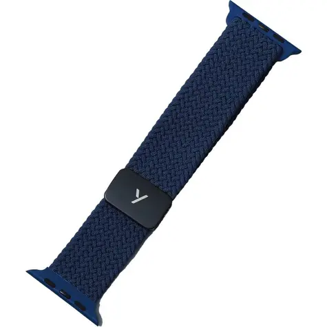 YENKEE YWB 057 AW Nylonarmband für Apple Watch 42 & 44 & 45 mm blau