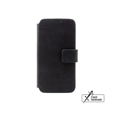 FIXED ProFit Leder-Büchertasche für Samsung Galaxy A36 5G, Schwarz