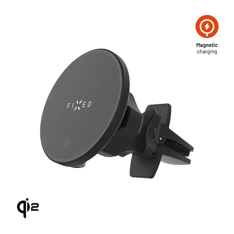 FIXED MagRound 2 kabellose Ladehalterung unterstützt MagSafe 15W Qi2 schwarz