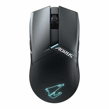 Ausgepackt - GIGABYTE Aorus M6 schwarz / Kabellose Maus / optisch / 26000 DPI / 8 Tasten / 2,4 GHz / USB-C / ausgepackt