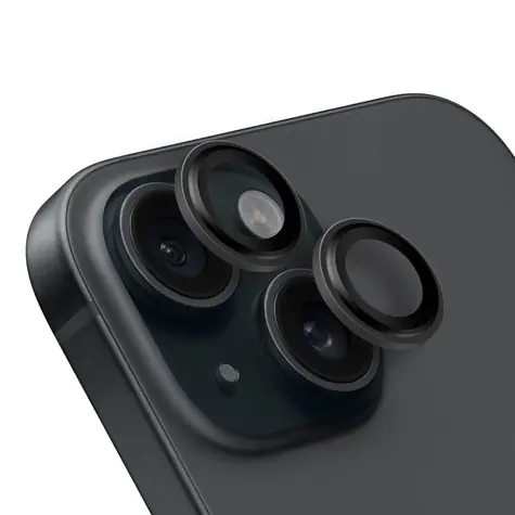 Obal:Me Objektivschutz für Apple iPhone 15/15 PLUS Schwarz