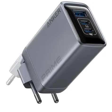Anker Prime Wandladegerät Silber / 2xUSB-C / 1xUSB / 100W