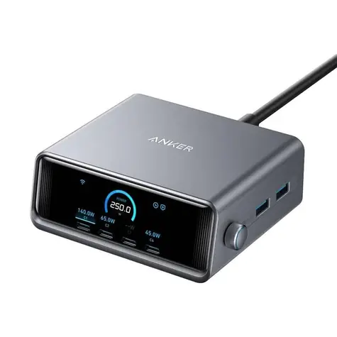 Anker Prime silber / Ladestation / 250W / 4xUSB-C / 2xUSB 