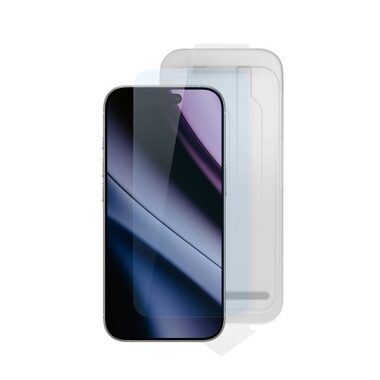 Epico Glass Protector DF für iPhone 16 Pro/17 Standardabdeckung mit One-Step-Applikator Anti-Staub